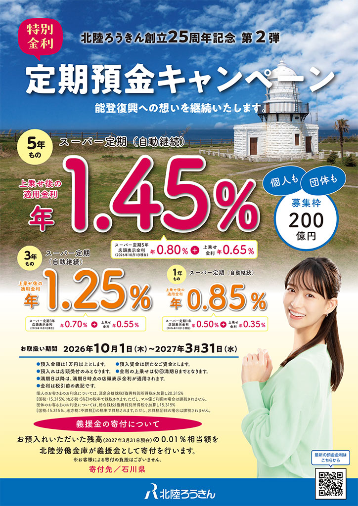 特別金利定期預金キャンペーン