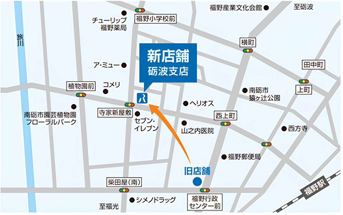砺波支店 店舗所在地マップ